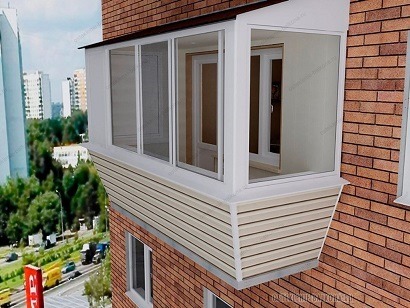 отделка балкона